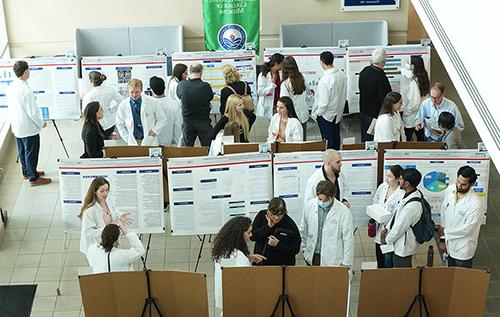 FAU Schmidt College of Medicine students at research day